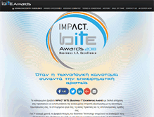 Tablet Screenshot of businessitawards.gr